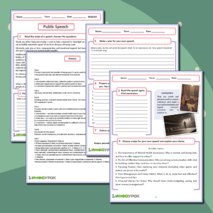 Рабочий лист «Публичное выступление (Public Speech)»
