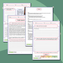 Рабочий лист «Публичное выступление (Public Speech)»