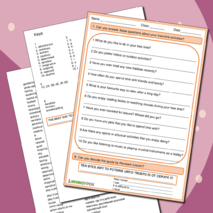 Free-time activities. Занятия в свободное время