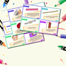 Измеряем длину - карточки-челленджи. Карточки (19 шт.)