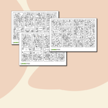 Мотивационные закладки раскраски антистресс