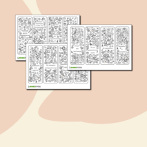 Мотивационные закладки раскраски антистресс