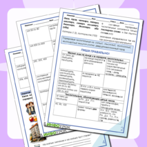 Рабочий лист: повторение-обобщение по теме 