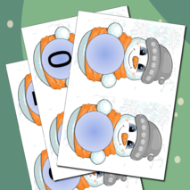 Дидактическая игра по математике «Снеговик». Счёт в пределах 10.