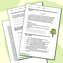 Рабочий лист «Ecotourism» («Экотуризм»)