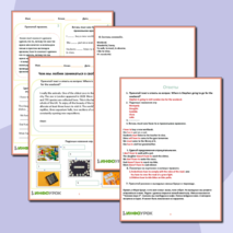 Рабочий лист по английскому языку 