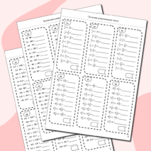 Тренажер, карточки пятиминутки, карточки вклейки в тетрадь 