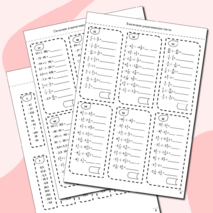 Тренажер, карточки пятиминутки, карточки вклейки в тетрадь 