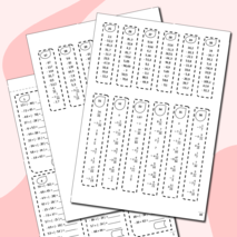 Тренажер, карточки пятиминутки, карточки вклейки в тетрадь 