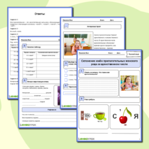 Рабочий лист по русскому языку на тему «Склонение имён прилагательных женского рода в единственном числе»