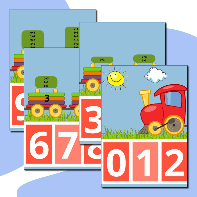 Лента цифр. Для детского сада и начальной школы.