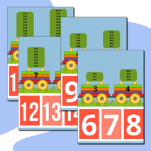 Лента цифр. Для детского сада и начальной школы.