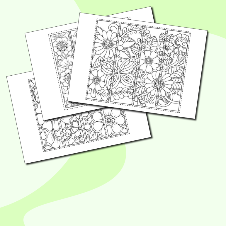 Закладки - раскраски 