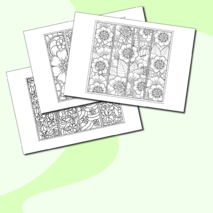 Закладки - раскраски 