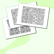 Закладки - раскраски 