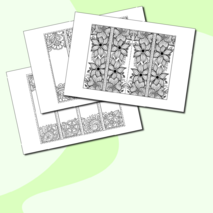 Закладки - раскраски 