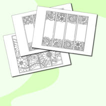 Закладки - раскраски 