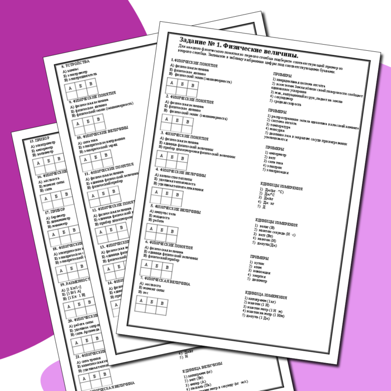 Задание № 1 ОГЭ физика