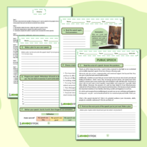 Рабочий лист «Публичное выступление (Public Speech)»