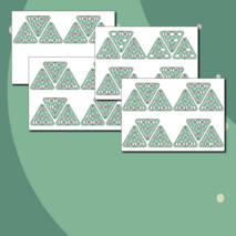 Пирамиды сложения до 50 - карточки (54 шт.)