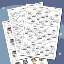 Синонимы (набор, карточки-пятиминутки, вклейки, карточки-гармошки с ответами)