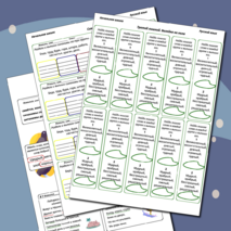 Синонимы (набор, карточки-пятиминутки, вклейки, карточки-гармошки с ответами)