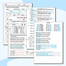 Рабочий лист по английскому языку «Was and Were (Questions) / Глаголы Was и Were в вопросительных предложениях»