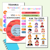 Плакаты в кабинет психолога| 6 шт.