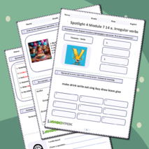 Spotlight 4 Module 7 14a. Irregular verbs. Неправильные глаголы.