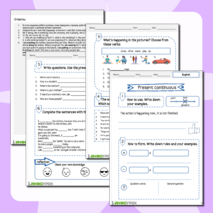 Present Continuous (настоящее длительное)
