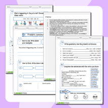 Present Continuous (настоящее длительное)