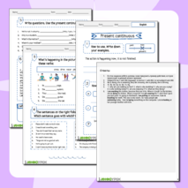 Present Continuous (настоящее длительное)