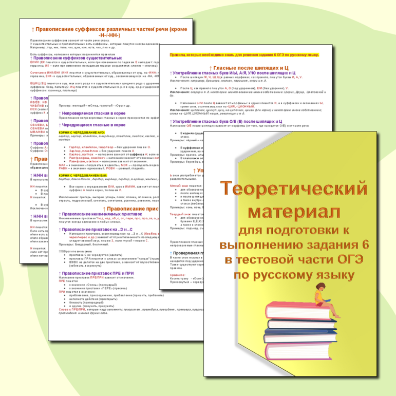 Теоретический материал для подготовки к выполнению задания 6 в тестовой ...