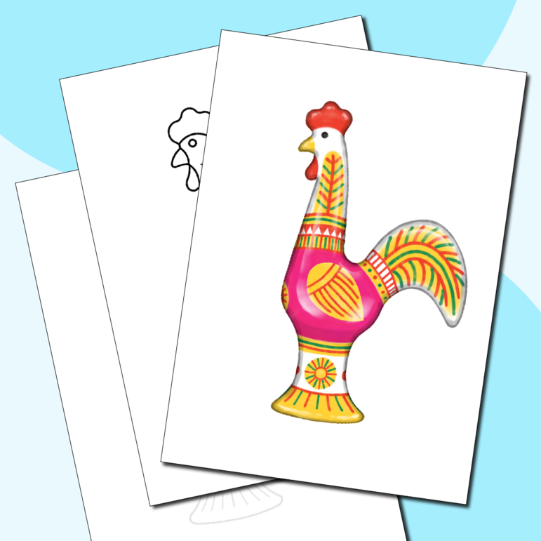 Образец рисунка "Филимоновская игрушка" по теме "Древние образы в ...