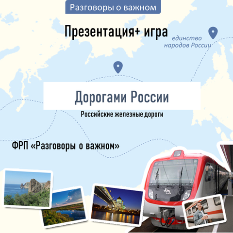 Презентация +интерактивная игра ФРП «Разговоры о важном: «Дорогами России. Российские железные дороги» 16 сентября 2024 г.