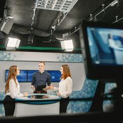 Обложка курса 'Основы телевизионной журналистики'