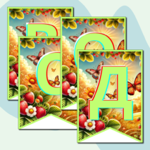Флажки для украшения класса 