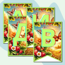 Флажки для украшения класса 