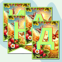 Флажки для украшения класса 