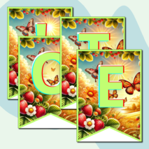 Флажки для украшения класса 