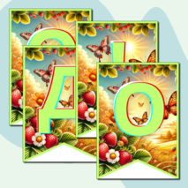 Флажки для украшения класса 