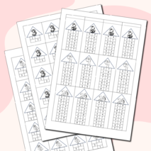 Числовые домики от 3 до 10