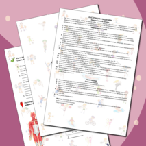 Рабочий лист по физической культуре: Мышцы