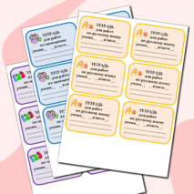 Наклейки и обложки на тетрадь