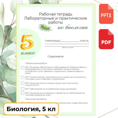 Рабочая тетрадь 