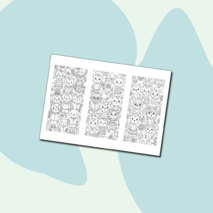 Закладки-раскраски антистресс 