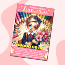 Дипломы для первоклассников: 3 варианта для девочек и мальчиков