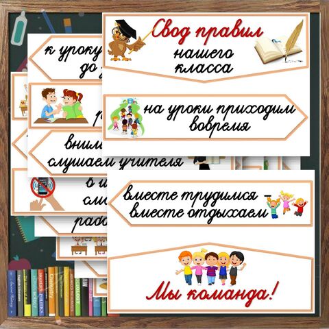 Правила класса для оформления классного уголка