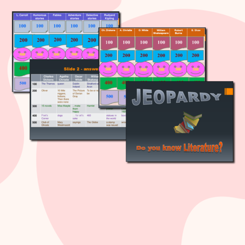 Игра - викторина для английского языка Знаешь ли ты литературу?