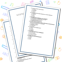 Тест на немецком языке по теме 